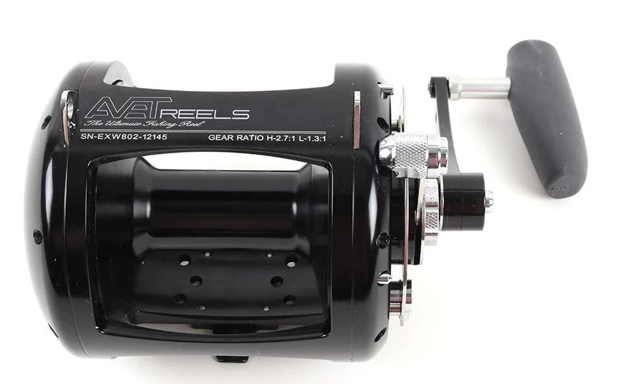 Avet EXW 80/2 Two-Speed Lever Drag Big Game Reel Black 2 Avet EXW 80/2 Two-Speed Lever Drag Big Game Reel Black - Image 2