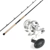 Avet SXJ 5.3 RH 1 Speed Reel / TackleDirect TDSSC701MHT Silver Hook Rod Combo