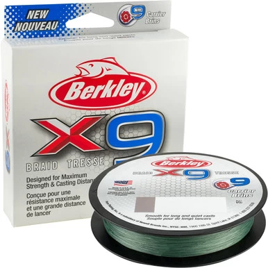 Berkley X9 Braided Line - Low-Vis Green - 8lb - 330yds 1 Berkley X9 Braided Line - Low-Vis Green - 8lb - 330yds