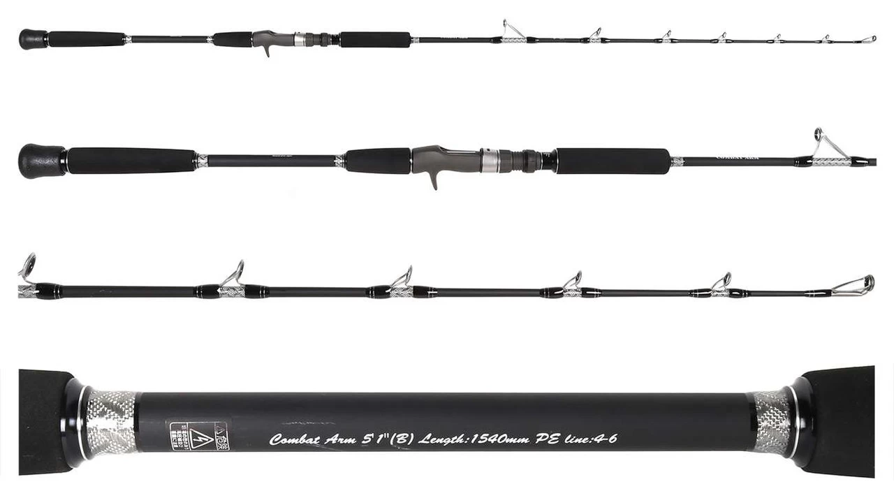 Centaur Anglers Choice Combat Arm Jigging Rods 1 Centaur Anglers Choice Combat Arm Jigging Rods