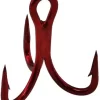 Daiichi D98Q 7X Treble Hooks - Bleeding Bait Red