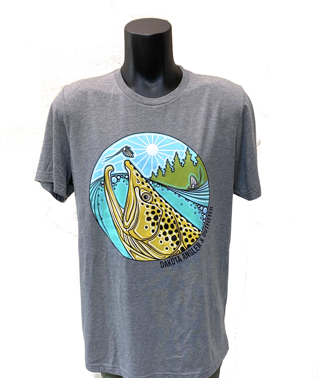 DAO Underwood Brown Trout Rise Logo T-Shirt 1 DAO Underwood Brown Trout Rise Logo T-Shirt