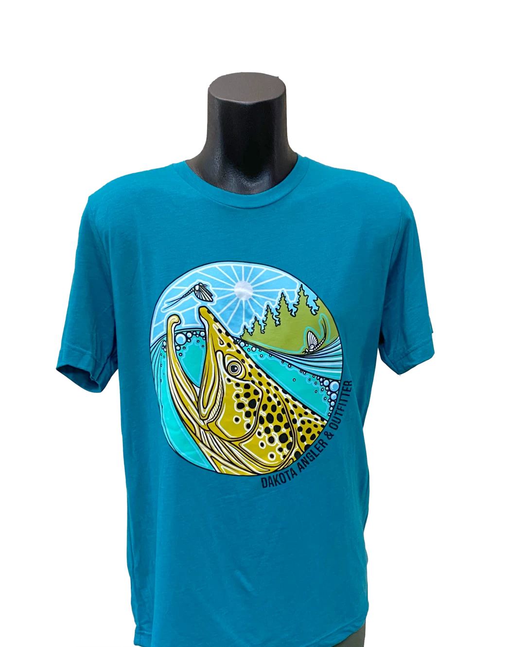 DAO Underwood Brown Trout Rise Logo T-Shirt 2 DAO Underwood Brown Trout Rise Logo T-Shirt - Image 2