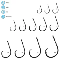 Gamakatsu Straight Eye Inline Octopus Circle Hooks - 4/0 - 100 Pack -Fishing Equipment Store gamakatsu straight eye inline octopus circle hooks 4 0 100 pack 16335.1651368416