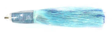 Koya 7" Flashabou Bullet Trolling Lure - Blue 1 Koya 7" Flashabou Bullet Trolling Lure - Blue