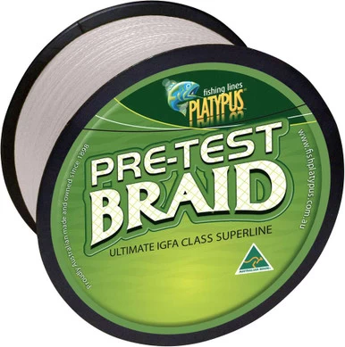 Platypus Pre-test Braid - Natural White - 6 Kg X 300 Yd 1 Platypus Pre-test Braid - Natural White - 6 Kg X 300 Yd