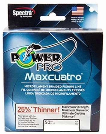 Power Pro PowerPro Maxcuatro Braided Fishing Line White - 65lb - 300yd 1 Power Pro PowerPro Maxcuatro Braided Fishing Line White - 65lb - 300yd