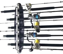Reel Salty Waterproof 11 Fishing Rod Wall/Ceiling Storage Rack - Gray 9 Reel Salty Waterproof 11 Fishing Rod Wall/Ceiling Storage Rack - Gray -Fishing Equipment Store reel salty waterproof 11 fishing rod wall ceiling storage rack 35673.1651418516