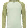 Simms Men's Bugstopper SolarFlex Hoody Brown Rise Logo