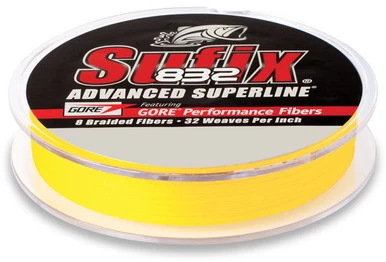 Sufix 832 Advanced Superline Hi-Vis Yellow 300 Yds 1 Sufix 832 Advanced Superline Hi-Vis Yellow 300 Yds