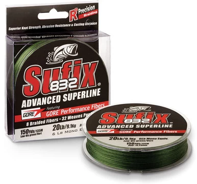 Sufix 832 Advanced Superline Lo-Vis Green 300 Yds 1 Sufix 832 Advanced Superline Lo-Vis Green 300 Yds