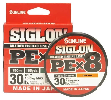 Sunline Siglon PEx8 Braided Line - Orange 30lb 1 Sunline Siglon PEx8 Braided Line - Orange 30lb