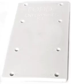 Todd 5202-P Polyethylene Mounting Plate - White Only