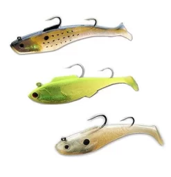Tsunami Soft Bait Swim Shad Dual Hook Lures