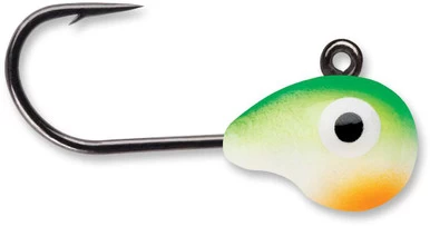 VMC Tungsten Tubby Jig - 1/64oz - Green Orange Glow 1 VMC Tungsten Tubby Jig - 1/64oz - Green Orange Glow